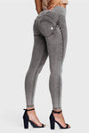 WR.UP® Denim - High Waisted - 7/8 Length - Grey + Yellow Stitching 1