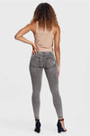 WR.UP® Denim - High Waisted - 7/8 Length - Grey + Yellow Stitching 4