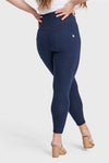 WR.UP® Curvy Fashion - Zip High Waisted - 7/8 Length - Navy Blue 9