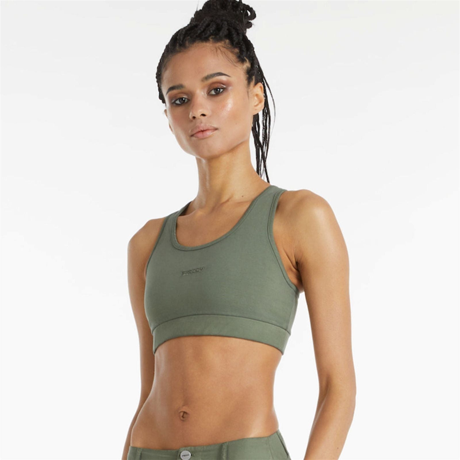 Crop Top - Military Green 1