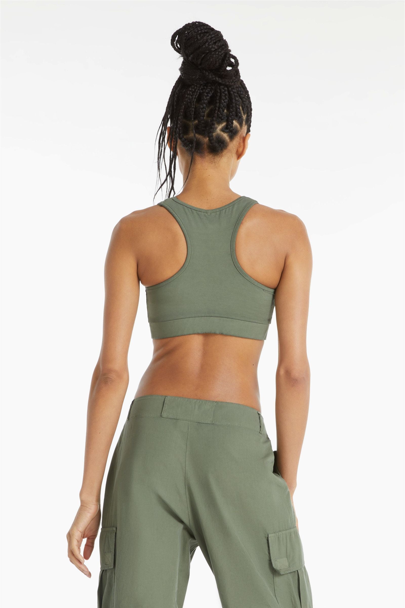 Crop Top - Military Green 2