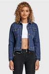 Denim Jacket - Dark Blue + Yellow Stitching 1