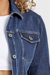 Denim Jacket - Dark Blue + Yellow Stitching 7