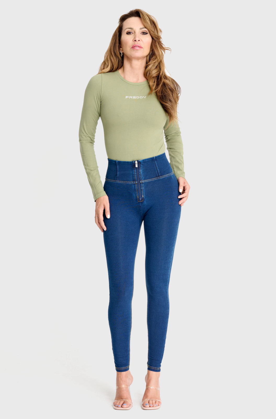 FREDDY Long Sleeve Bodysuit - Sage Green