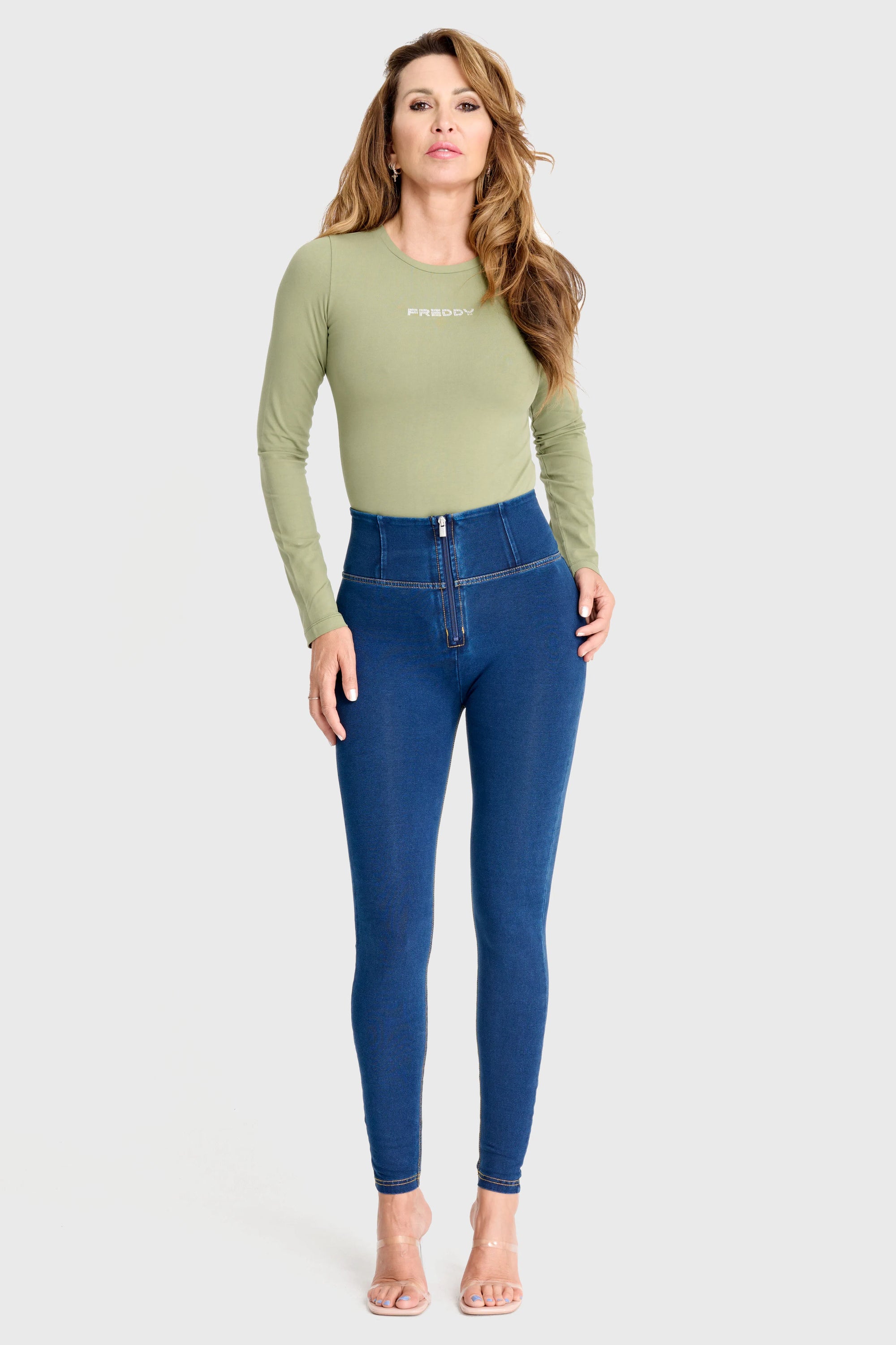 FREDDY Long Sleeve Bodysuit - Sage Green 1