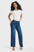 N.O.W® Denim Limited Edition - High Waisted - Wide Leg - Dark Blue + Yellow Stitching