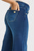 N.O.W® Denim Limited Edition - High Waisted - Wide Leg - Dark Blue + Yellow Stitching