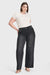 N.O.W® Denim Limited Edition - High Waisted - Wide Leg - Black + Black Stitching