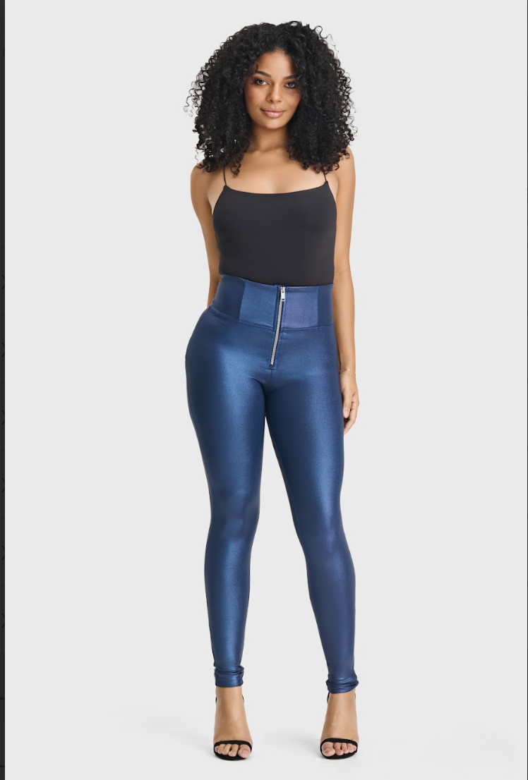 WR.UP® Disco Pants - Super High Waisted - Full Length - Navy Blue 1