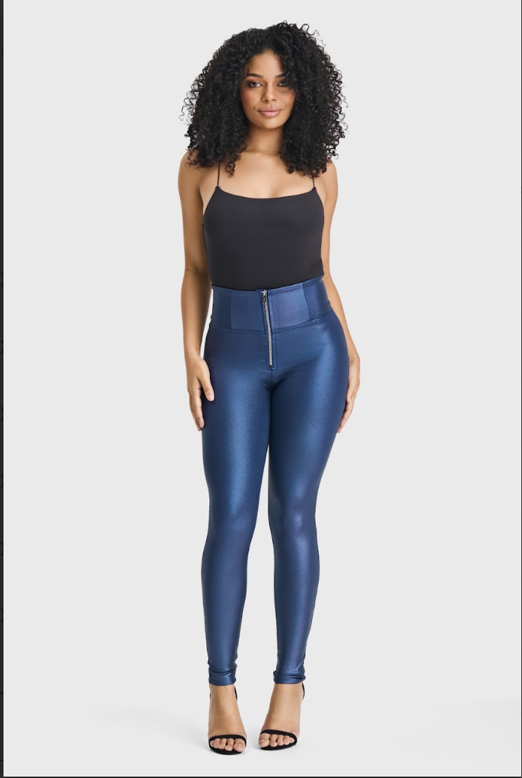 WR.UP® Disco Pants - Super High Waisted - Full Length - Navy Blue 2