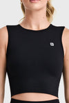 Seamless Cropped Singlet - Black 7