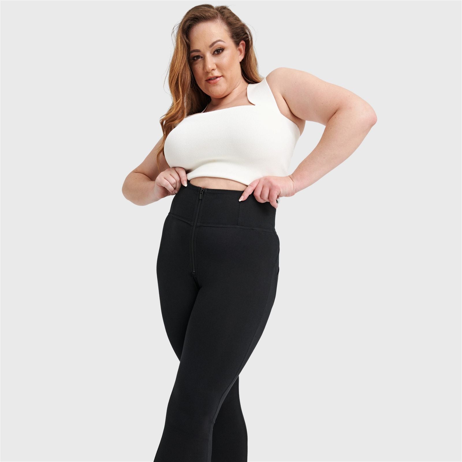 WR.UP® Curvy Fashion - Zip High Waisted - Full Length - Black 3