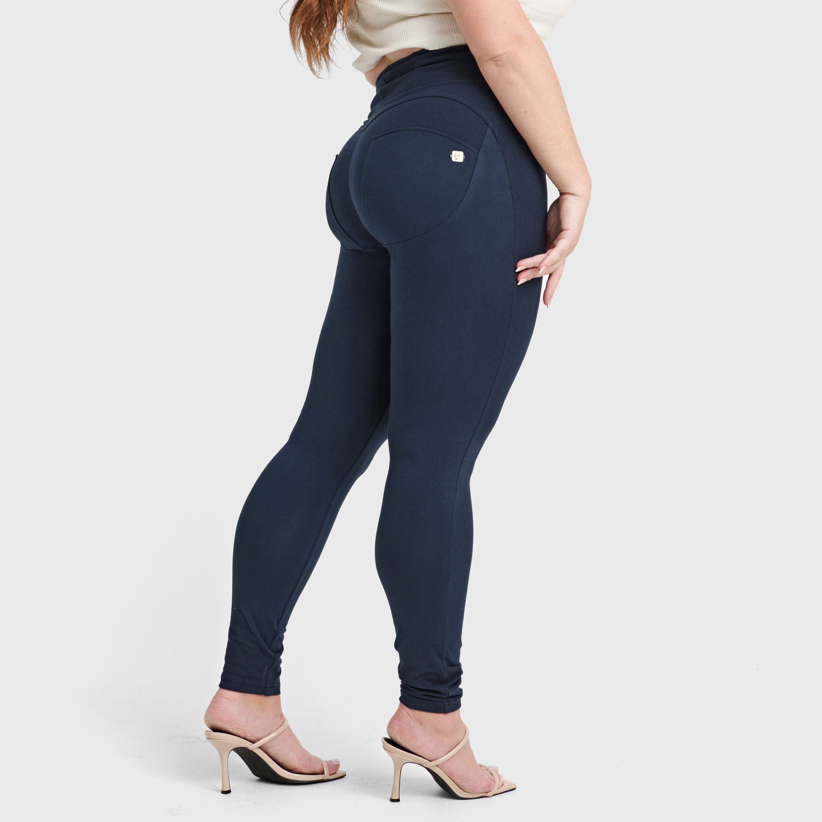 WR.UP® Curvy Fashion - Zip High Waisted - Full Length - Navy Blue 2