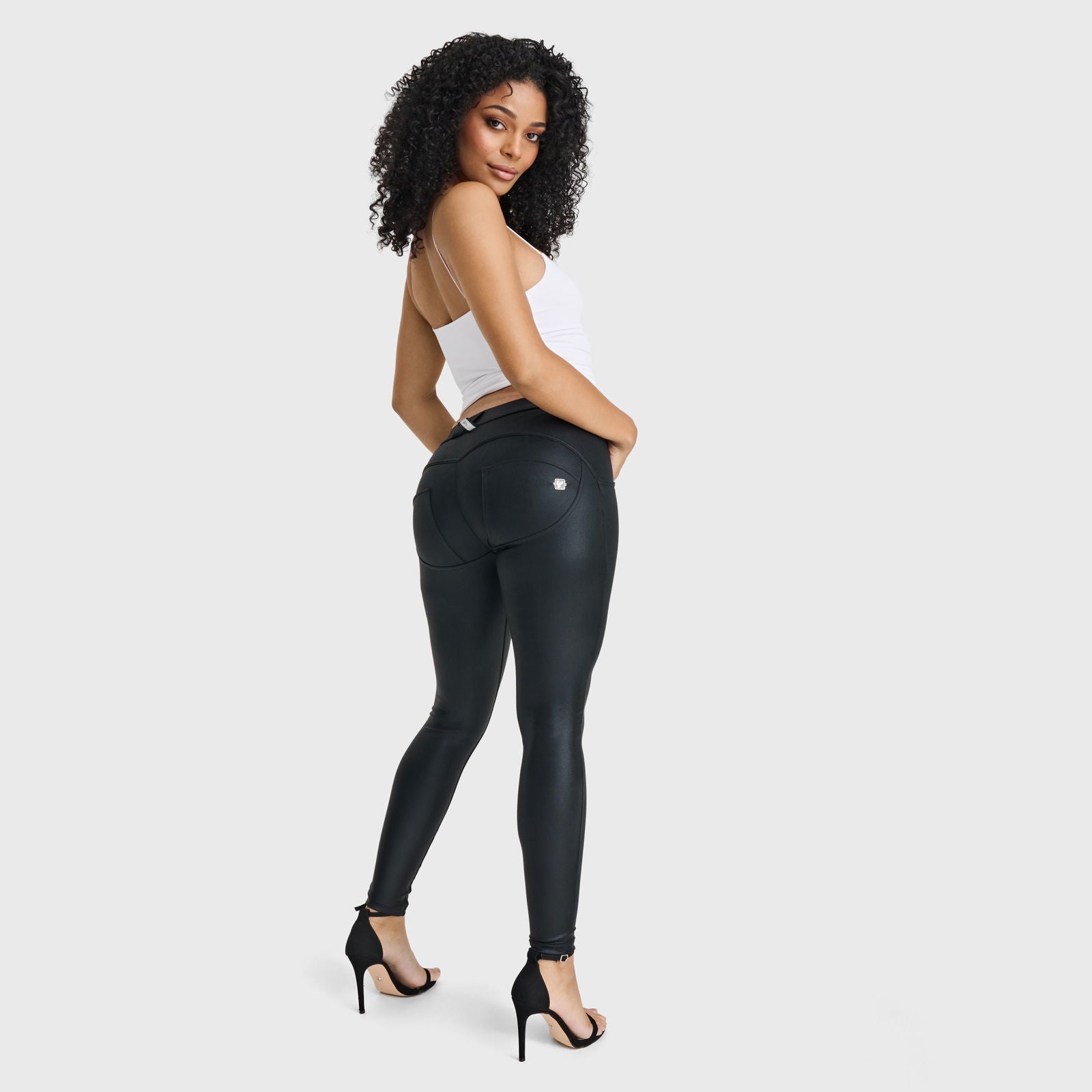 WR.UP® Disco Pants - Mid Rise - Full Length - Black - Freddy Australia