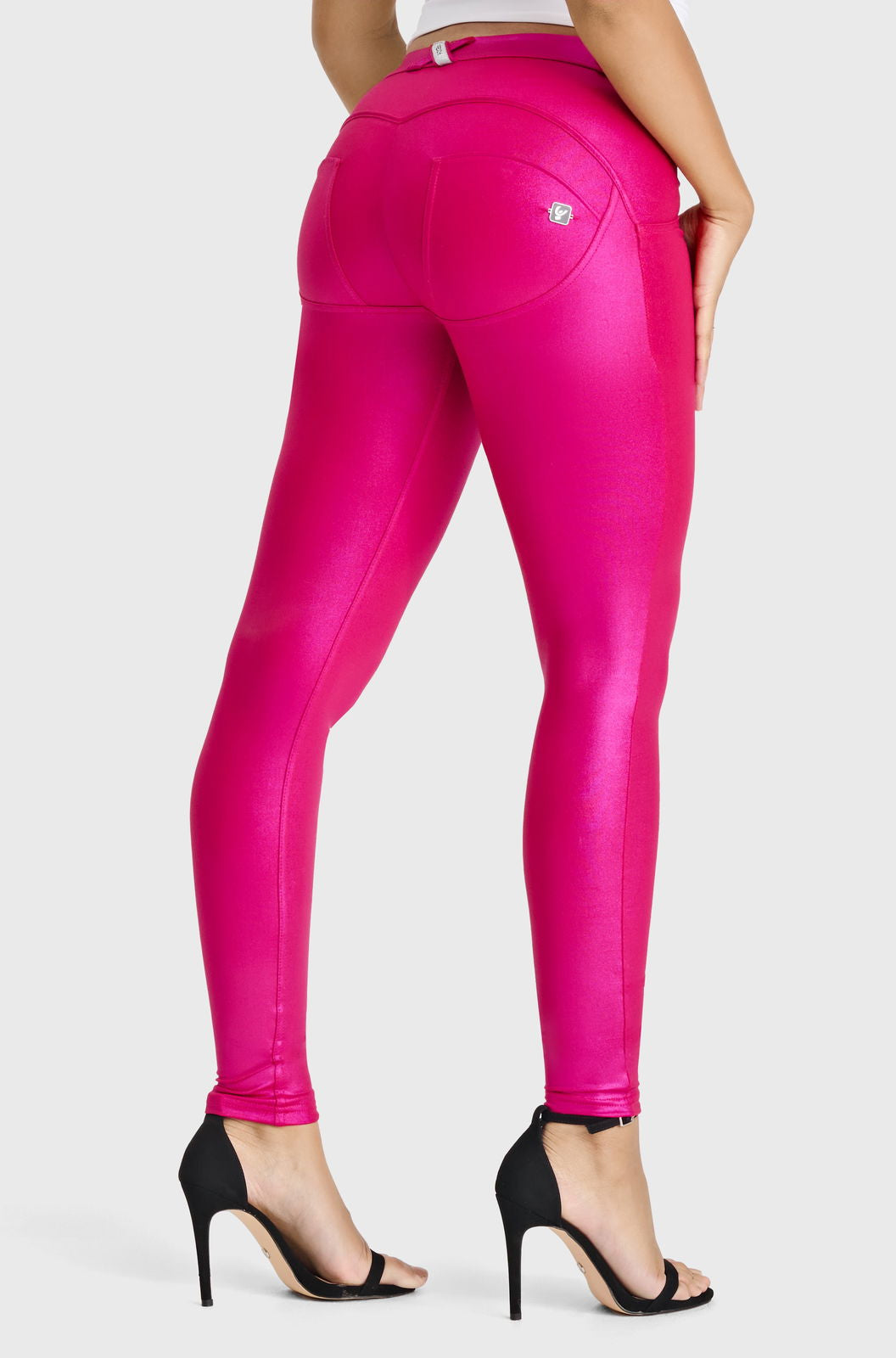 WR.UP® Disco Pants - Mid Rise - Full Length - Hot Pink - Freddy Australia