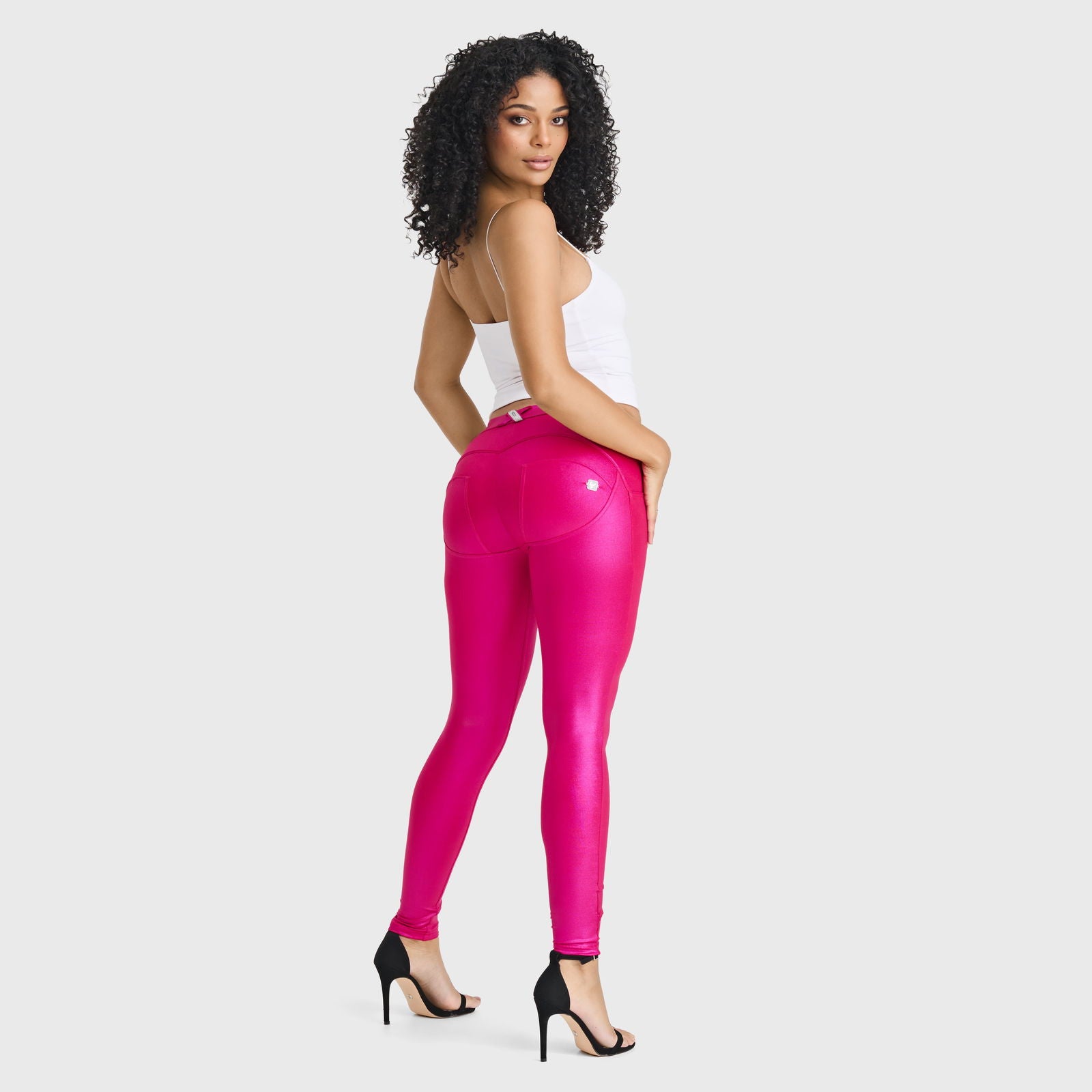 WR.UP® Disco Pants - Mid Rise - Full Length - Hot Pink 3