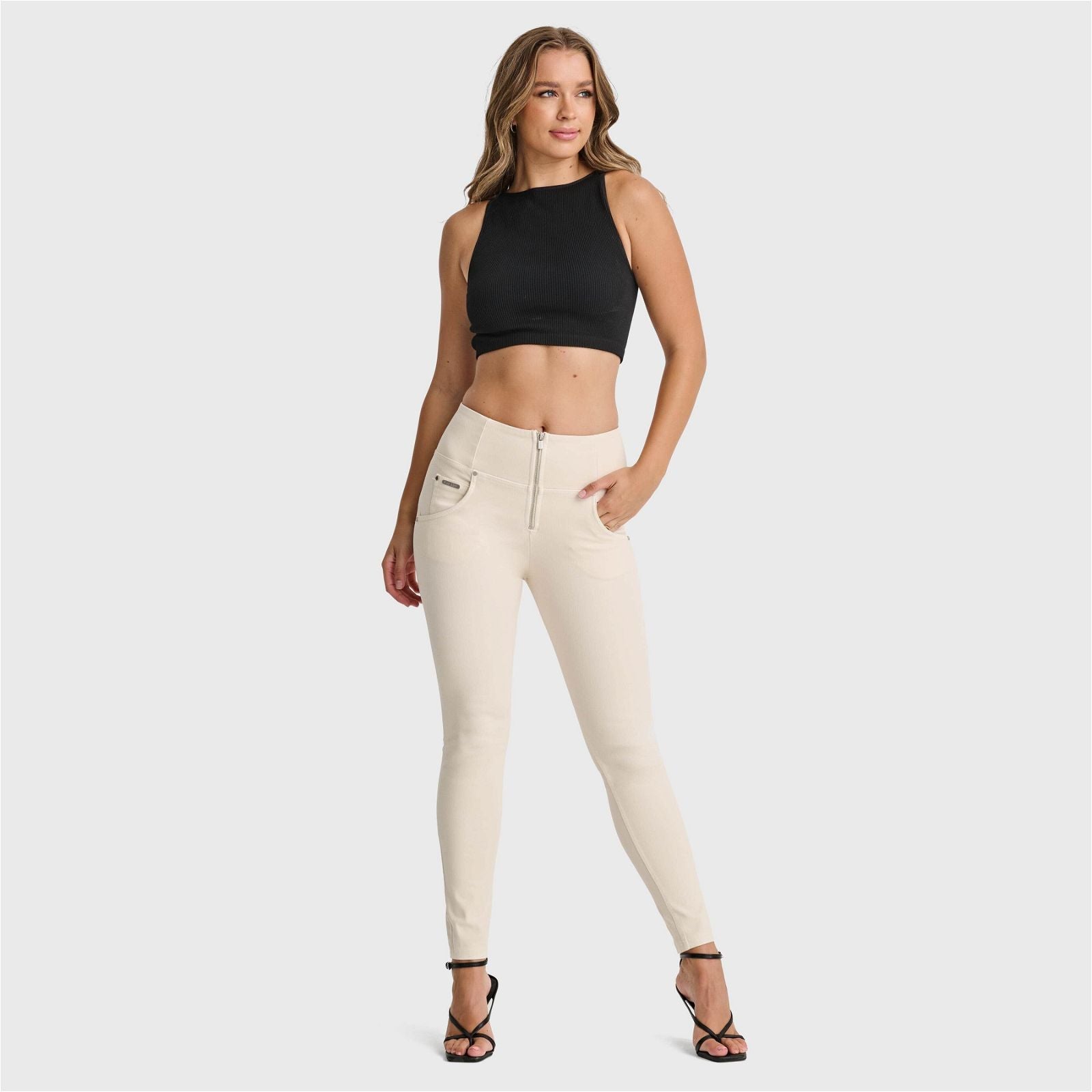 WR.UP® SNUG Jeans - High Waisted - Full Length - Ivory 2