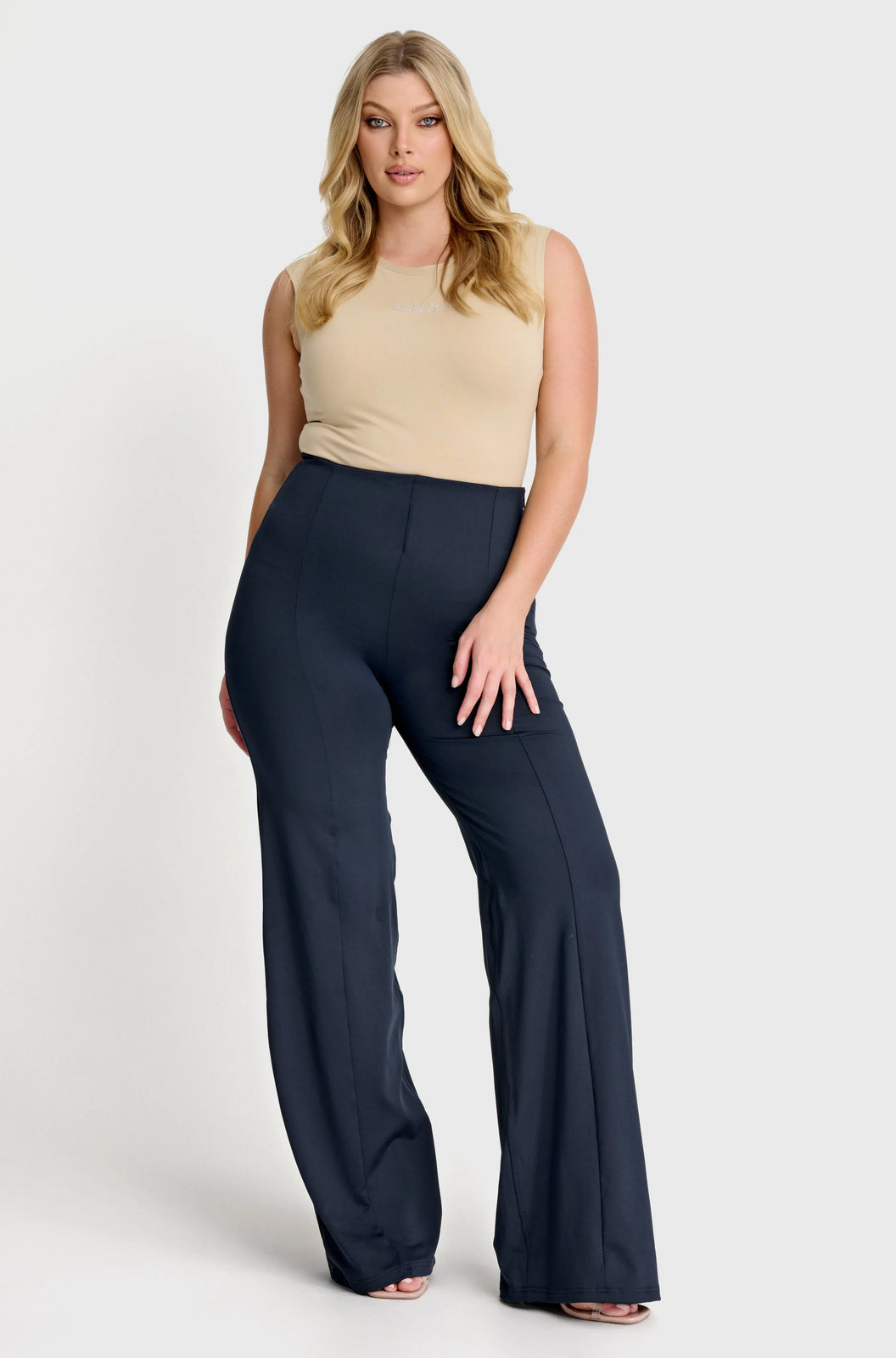 WRUP DIWO Boss Wear - High Waisted - Wide Leg - Deep Blue