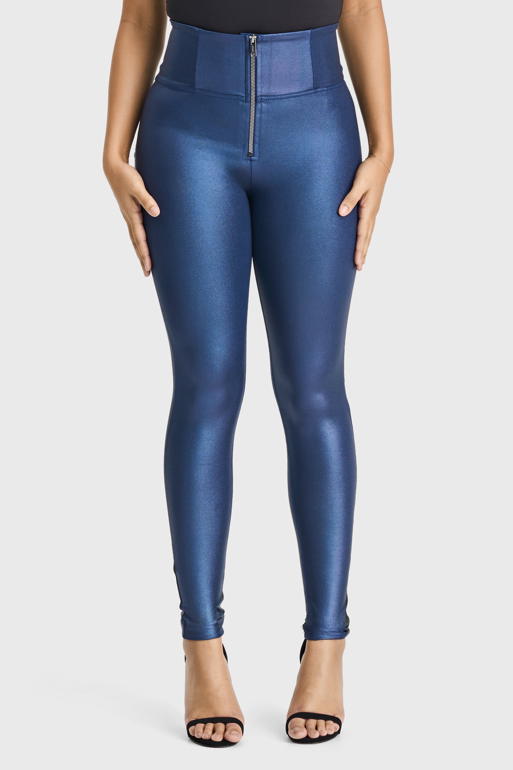 WR.UP® Disco Pants - Super High Waisted - Full Length - Navy Blue