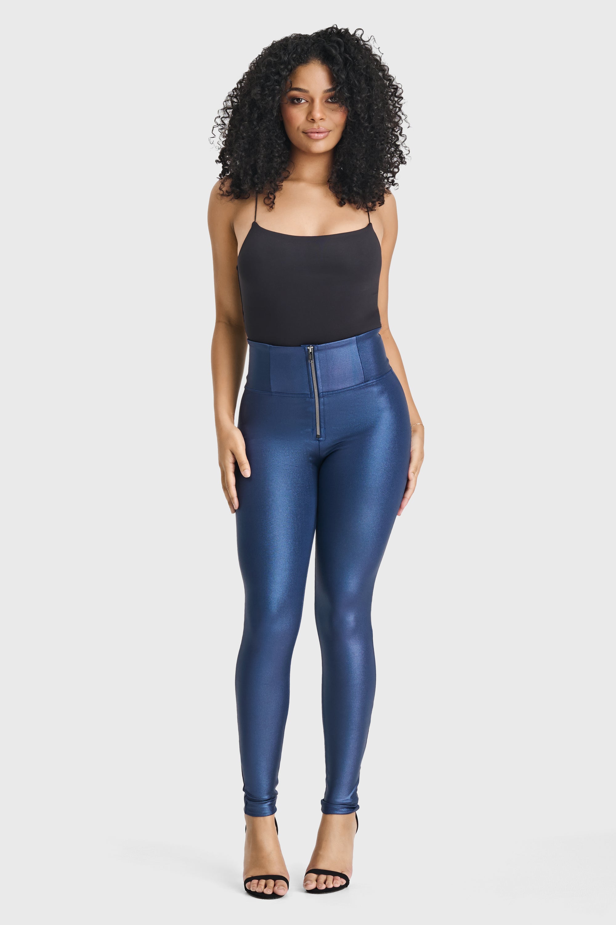 WR.UP® Disco Pants - Super High Waisted - Full Length - Navy Blue