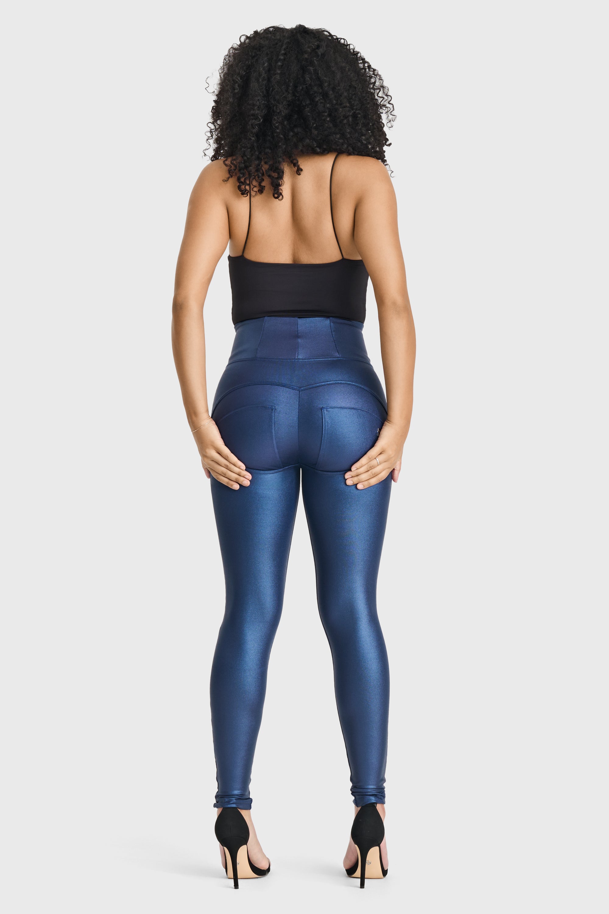 WR.UP® Disco Pants - Super High Waisted - Full Length - Navy Blue