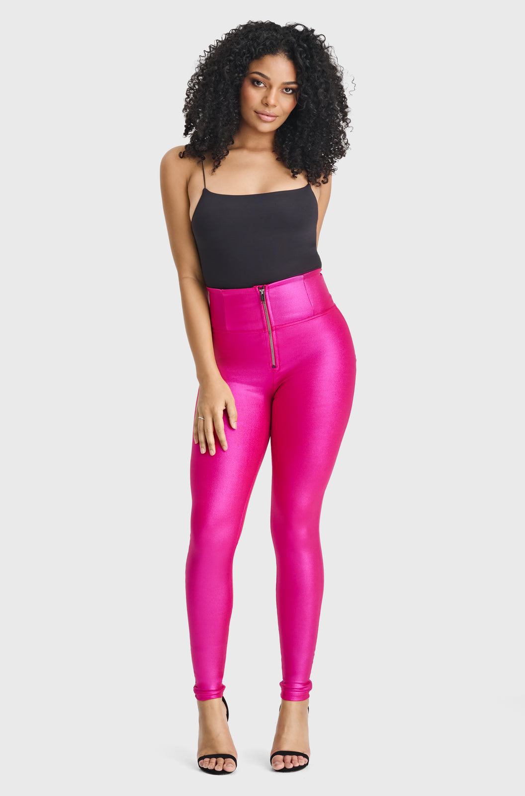 WR.UP® Disco Pants - Super High Waisted - Full Length - Hot Pink