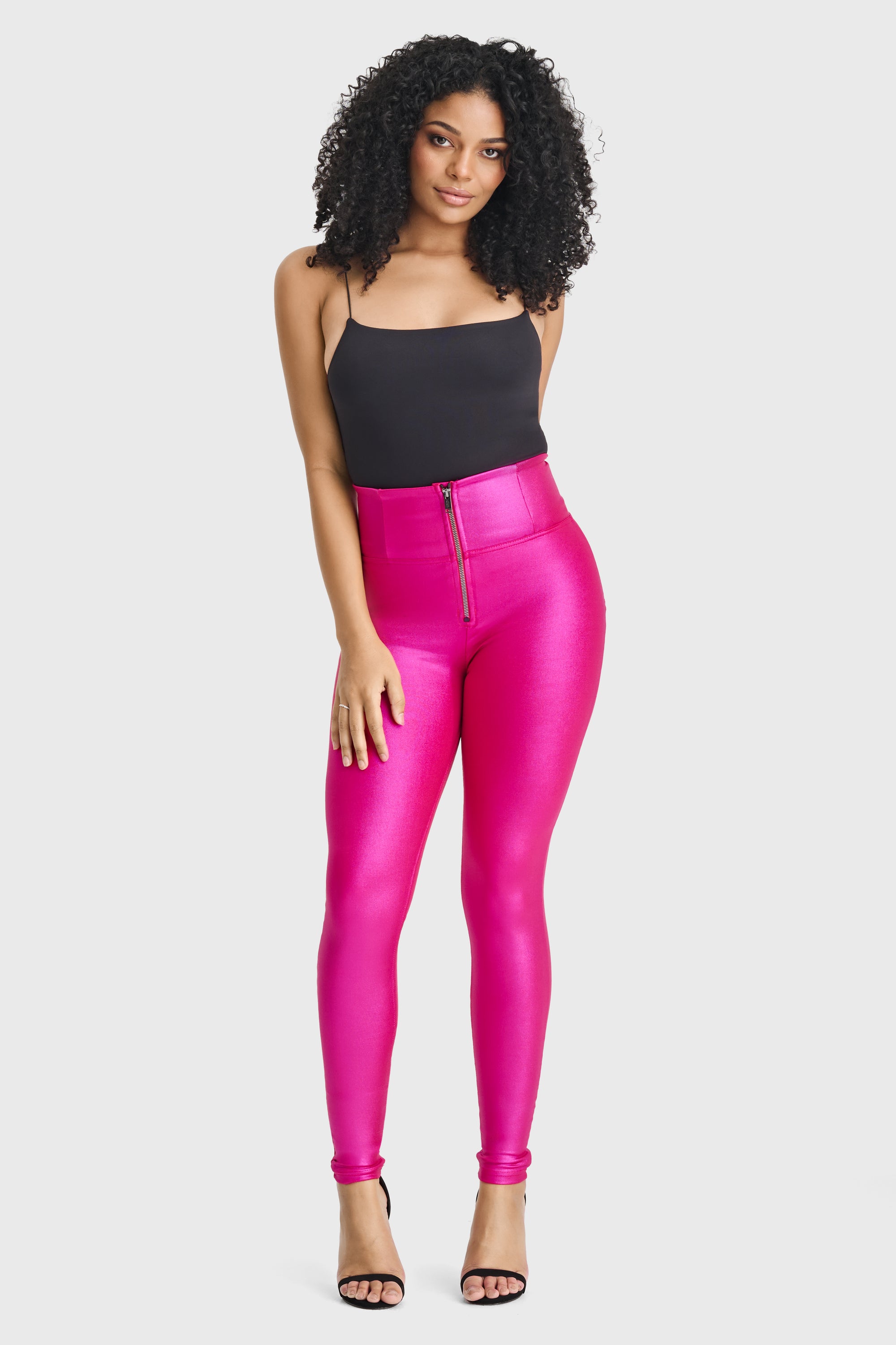 WR.UP® Disco Pants - Super High Waisted - Full Length - Hot Pink