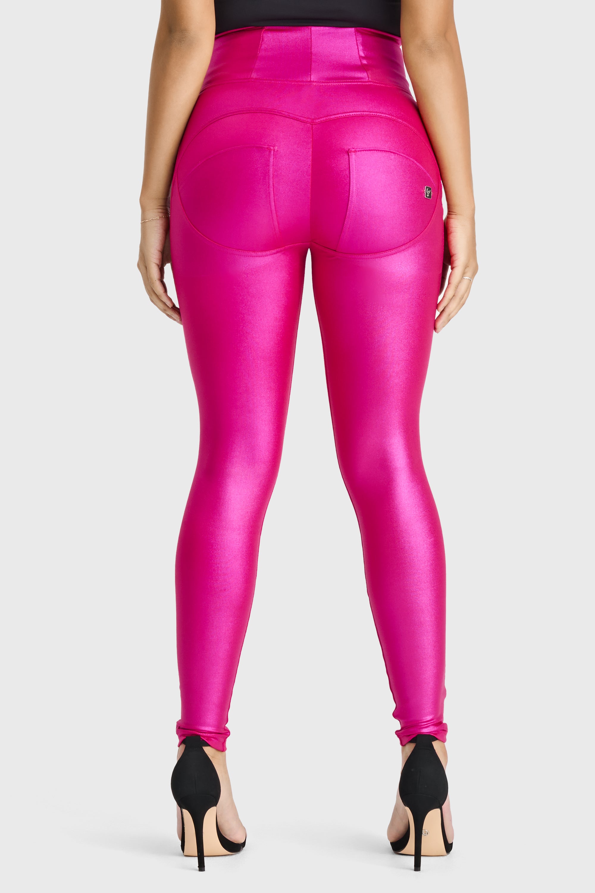 WR.UP® Disco Pants - Super High Waisted - Full Length - Hot Pink