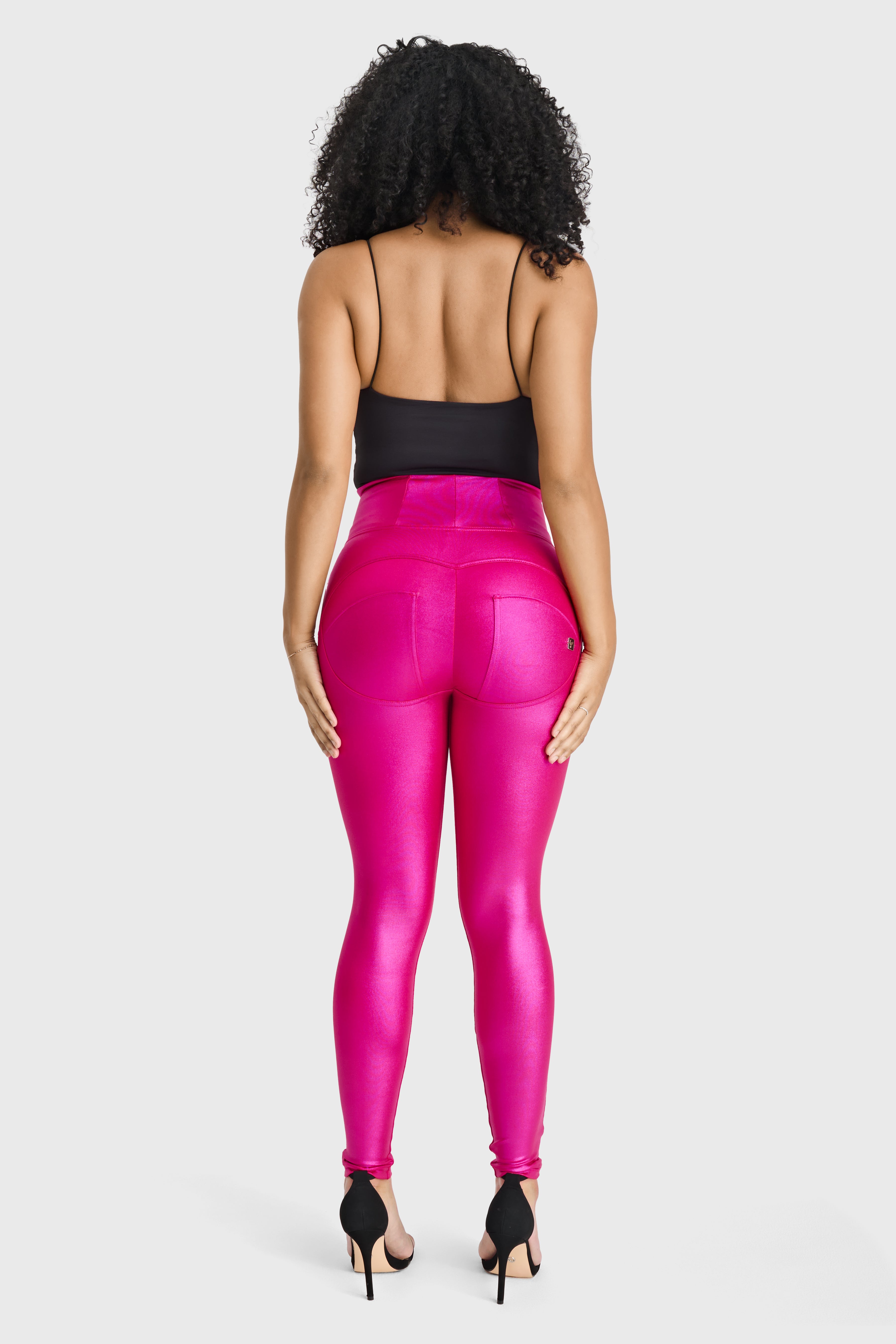 WR.UP® Disco Pants - Super High Waisted - Full Length - Hot Pink 3