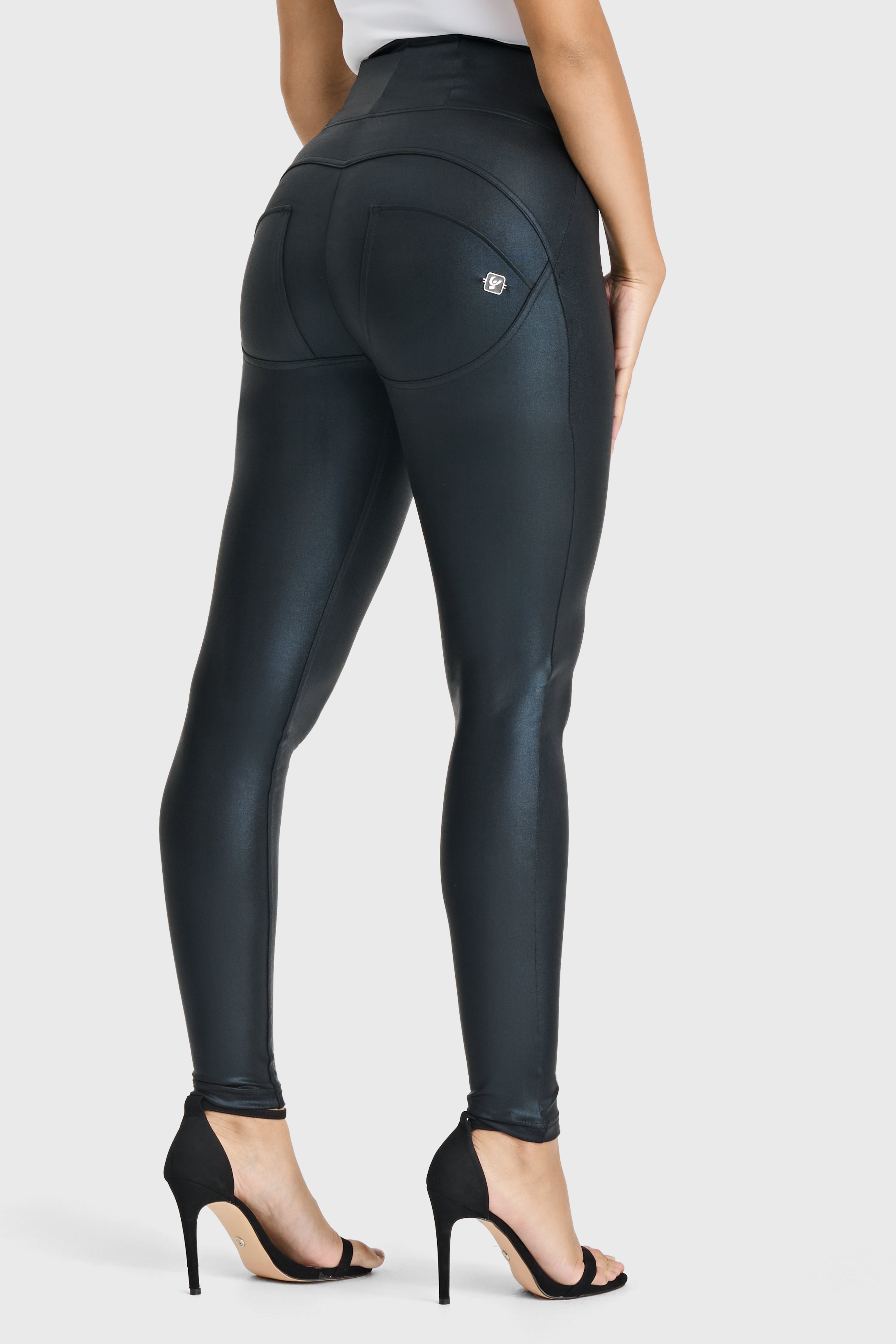 WR.UP® Disco Pants - Super High Waisted - Full Length - Black 1