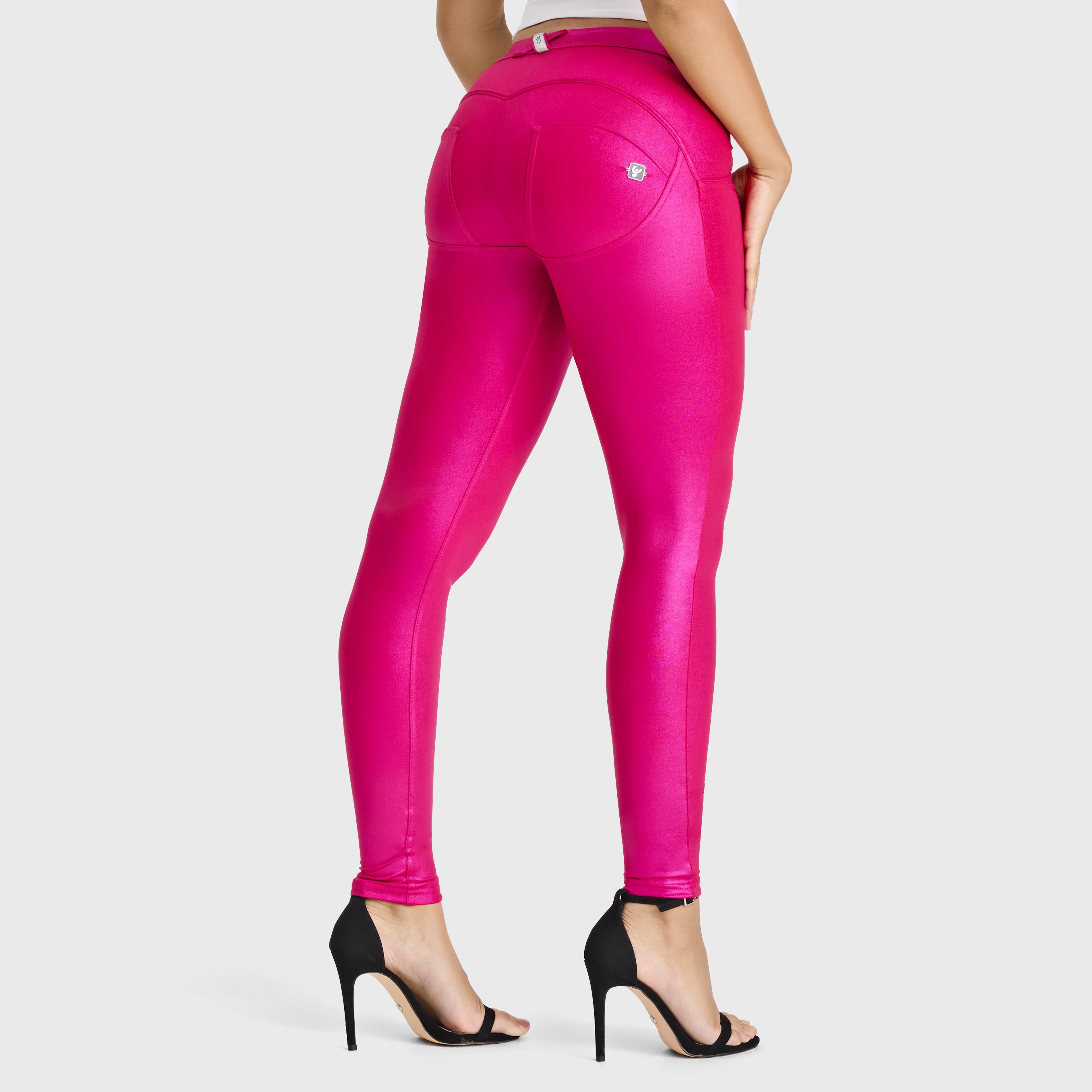 WR.UP® Disco Pants - Mid Rise - Full Length - Hot Pink 1
