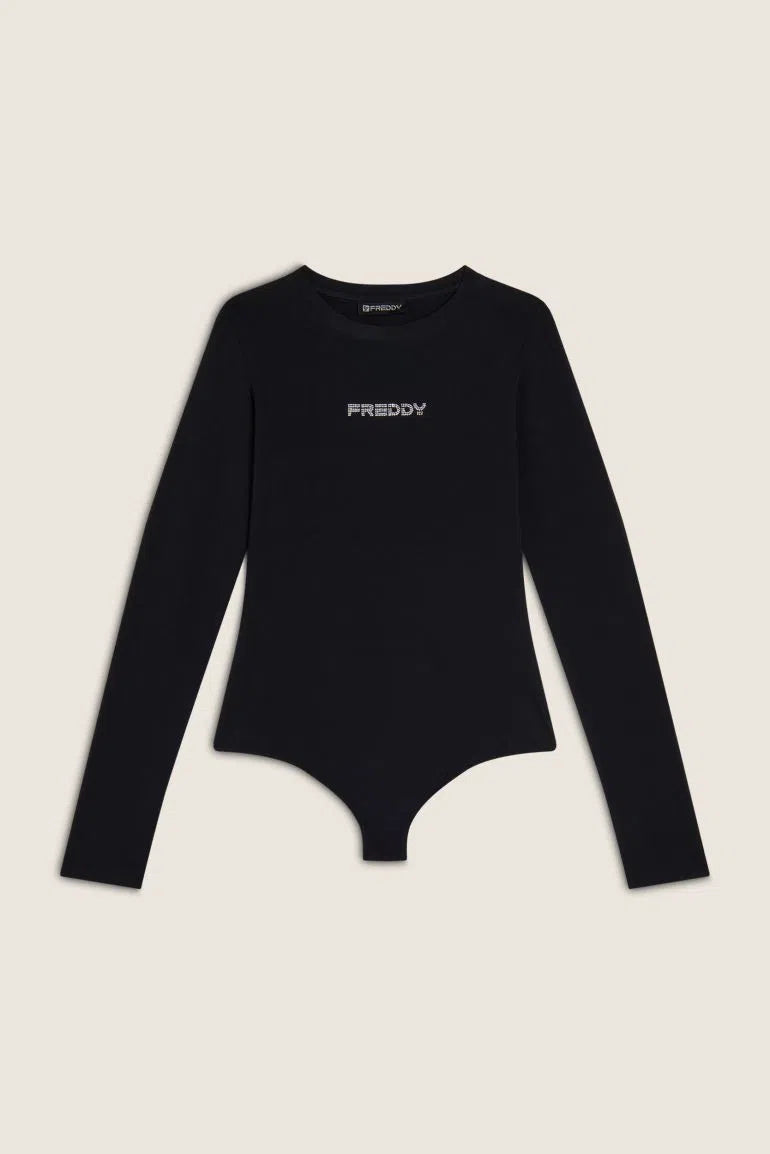 FREDDY Long Sleeve Bodysuit - Black 2