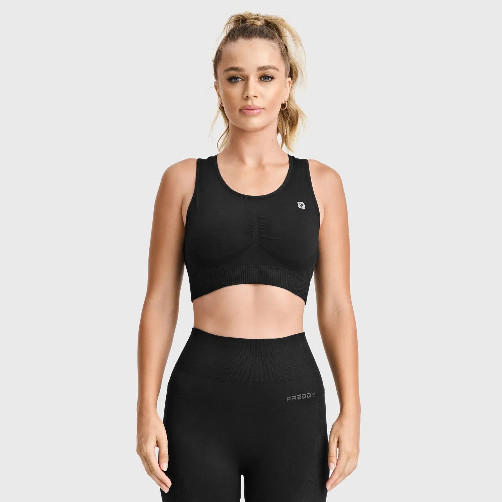 Seamless Sports Bra - Black 1