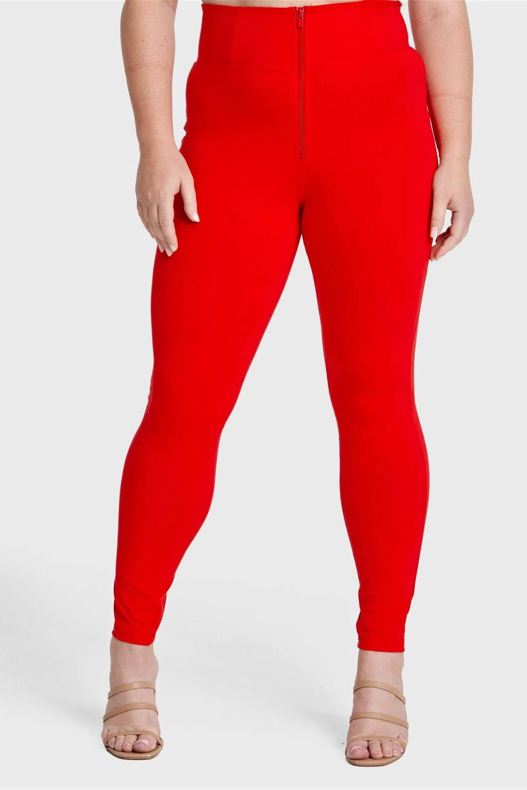 WR.UP® Curvy Fashion - Zip High Waisted - Full Length - Red 1