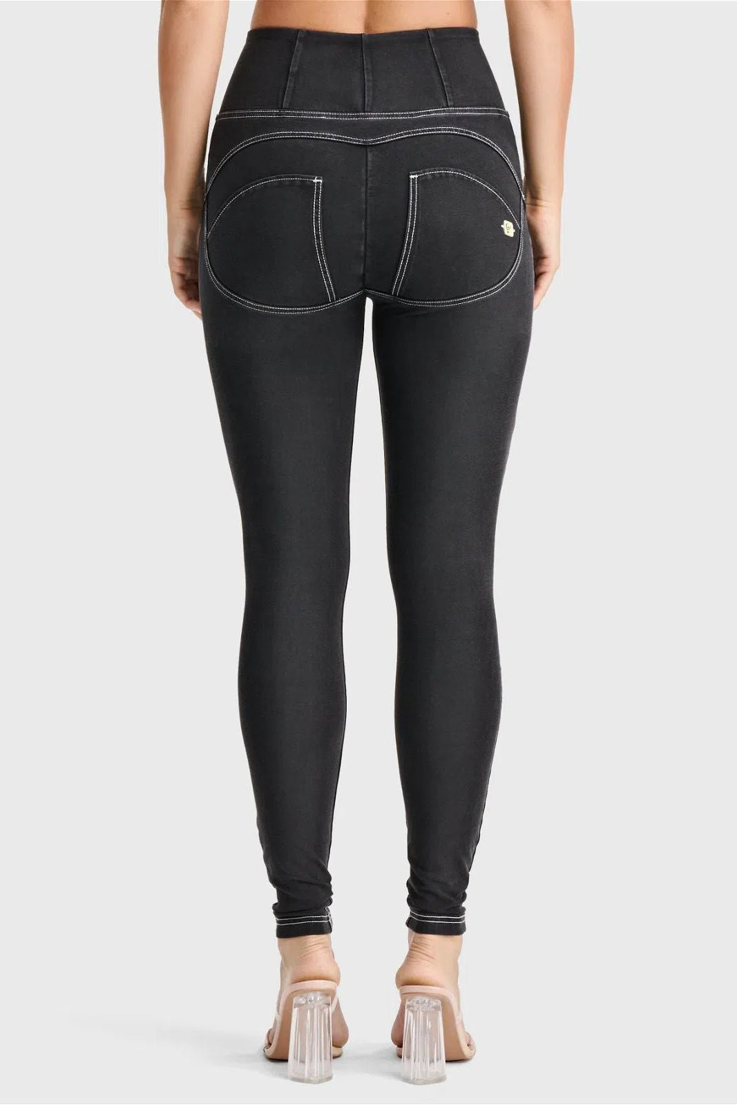 WR.UP® Denim - High Waisted - Full Length - Black + White Stitching 2