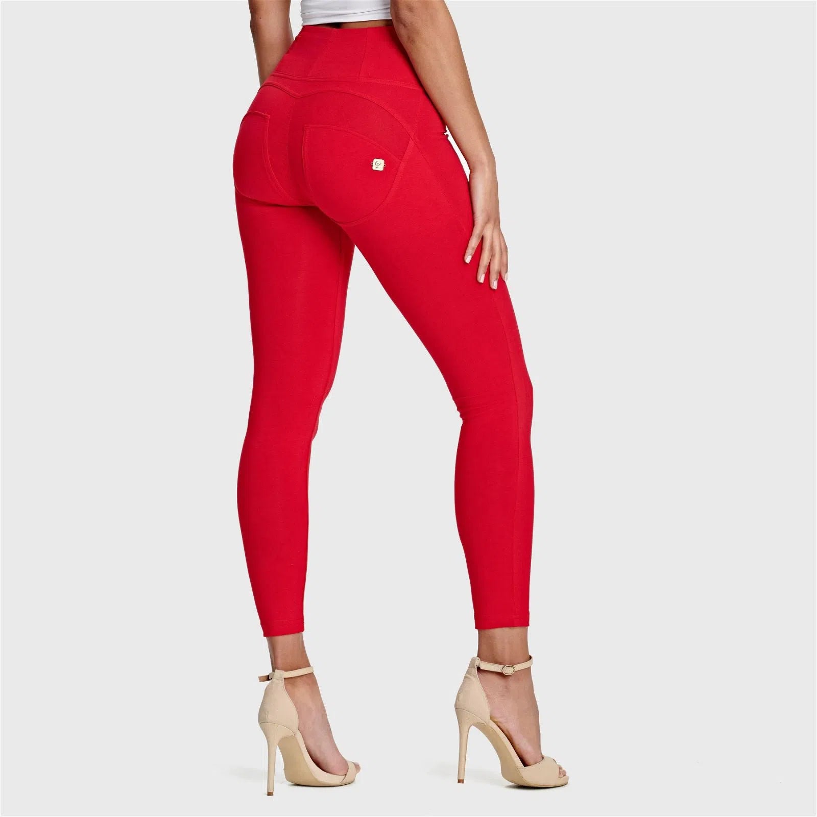 WR.UP® Fashion - High Waisted - 7/8 Length - Red 1