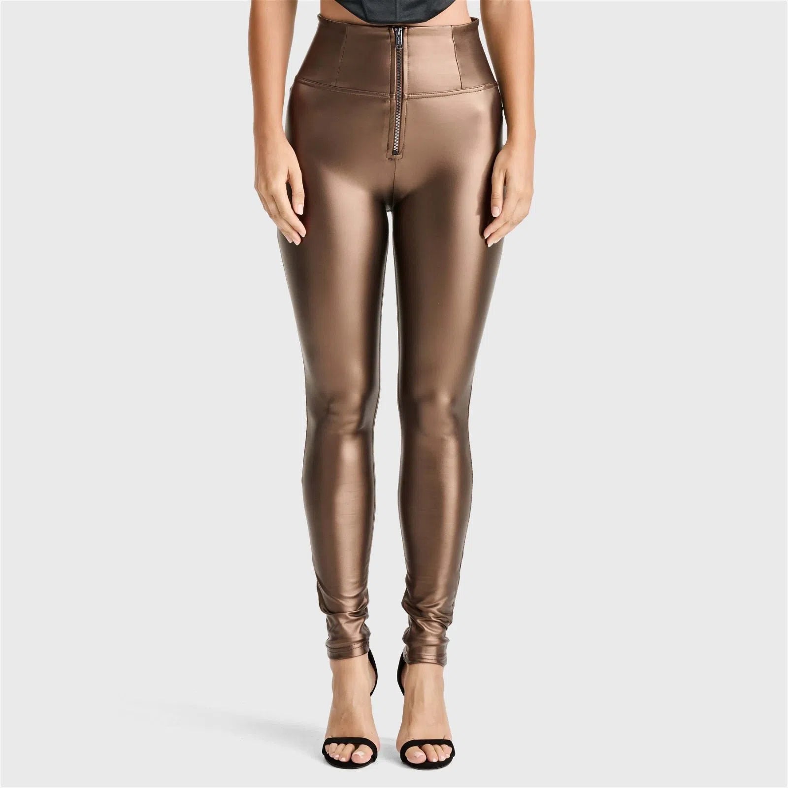 WR.UP® Faux Leather - Super High Waisted - Full Length - Bronze 2