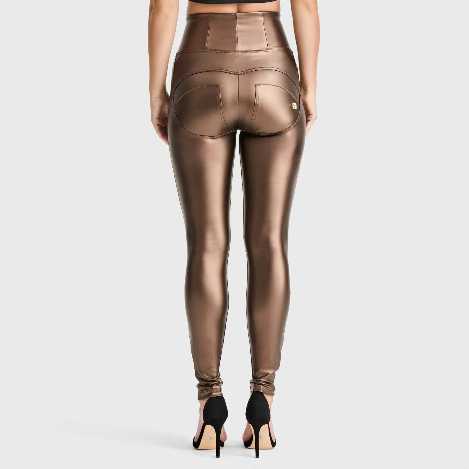 WR.UP® Faux Leather - Super High Waisted - Full Length - Bronze 3