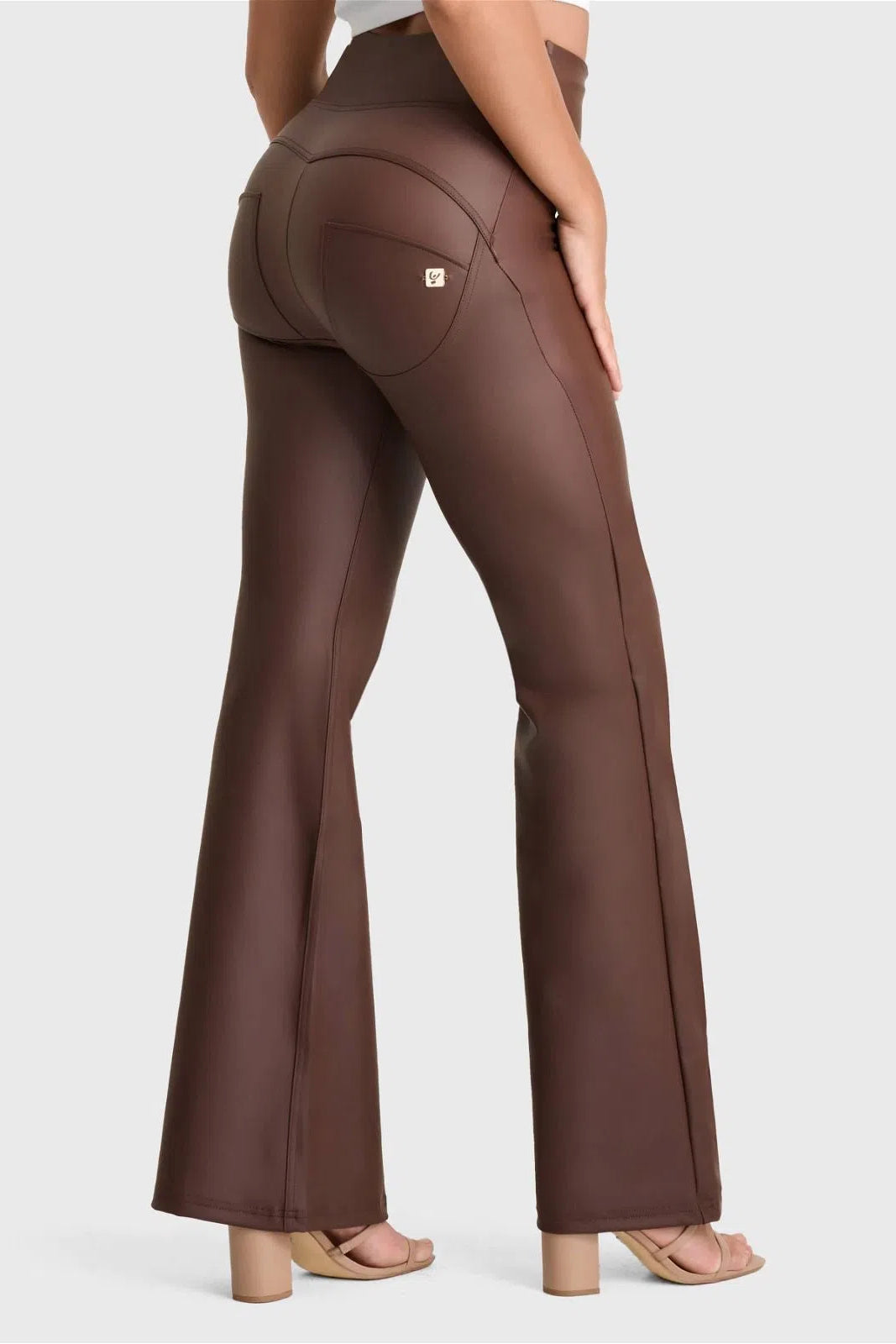 WR.UP® Faux Leather - Super High Waisted - Super Flare - Chocolate 1