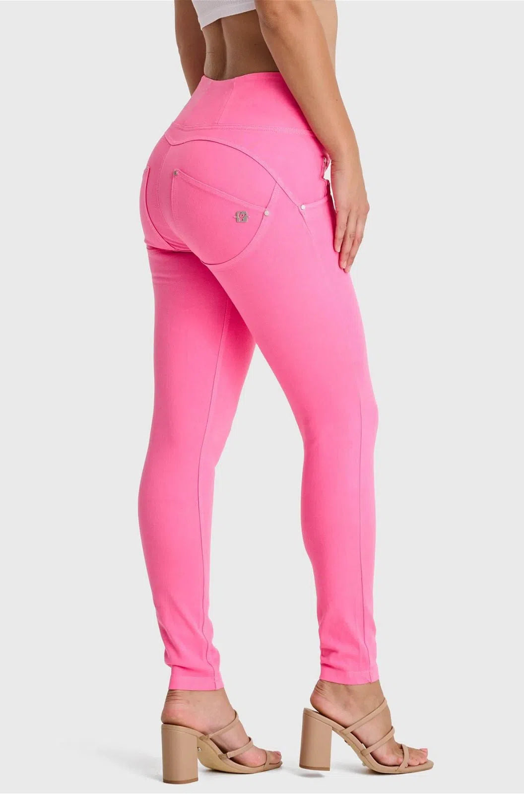 WR.UP® SNUG Jeans - High Waisted - Full Length - Candy Pink