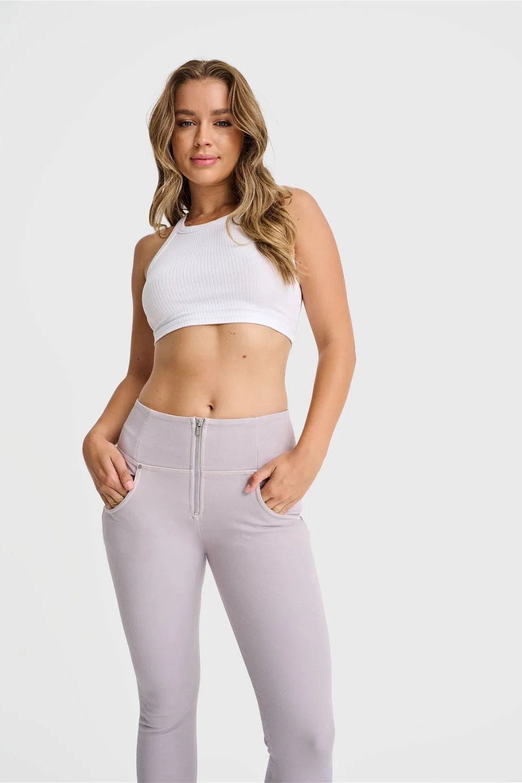 WR.UP® SNUG Jeans - High Waisted - Full Length - Light Grey 2